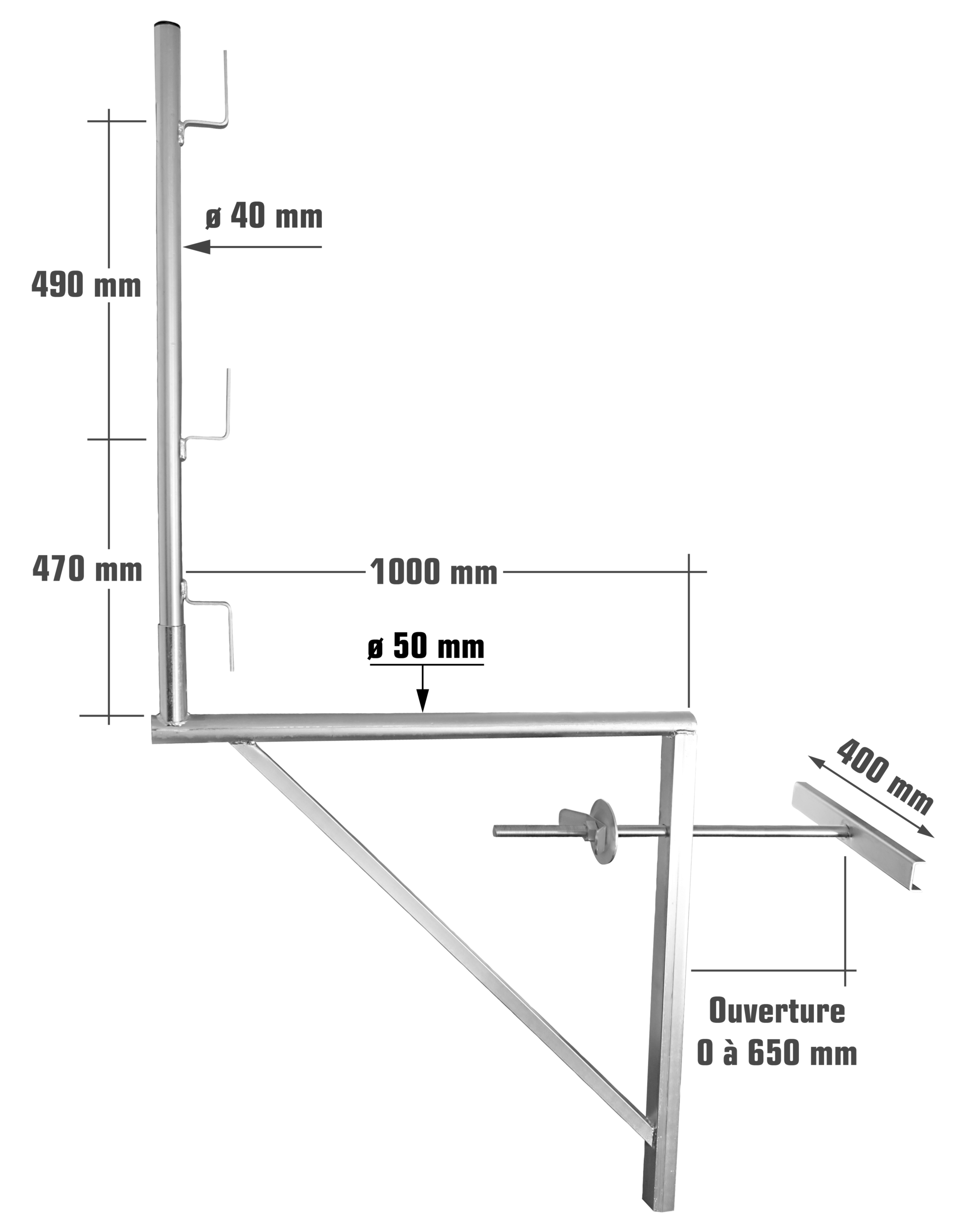 Verzinkte metsers consoles